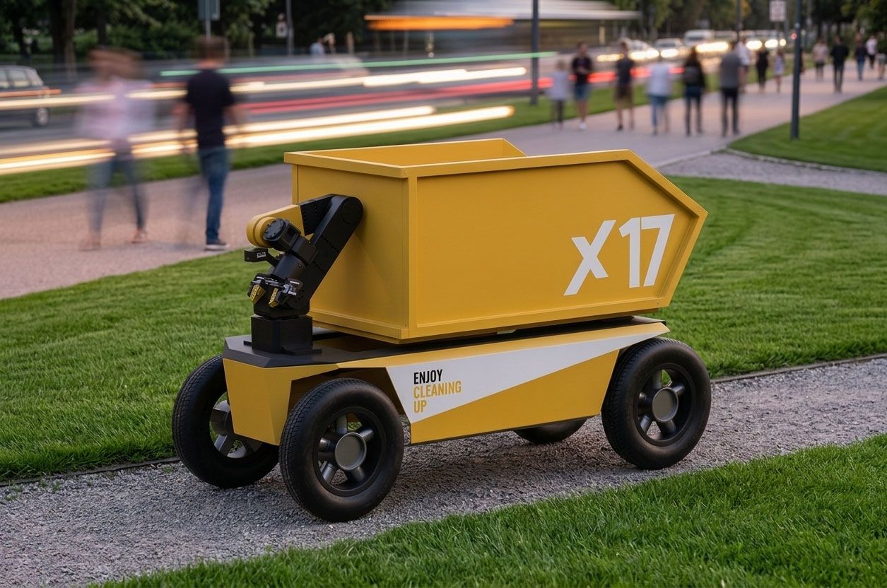 X17 met grijparm